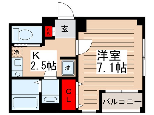 フォ－サイドハイツの物件間取画像